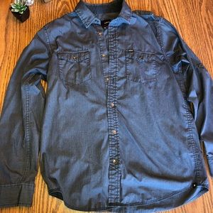 Hurley long sleeve button-down; Men’s Medium